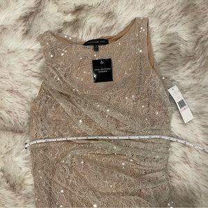 NEW❗️Carmen Marc Valvo Style:19521 nude dress